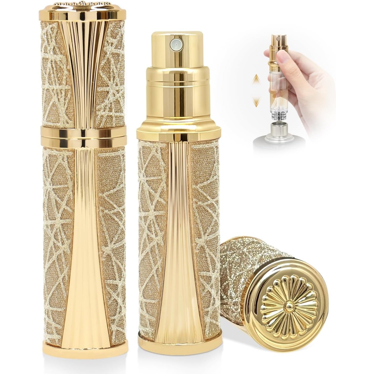 Luxury Skincare Packaging - Perfume Atomiser Travel Bottle Refillable Bottom