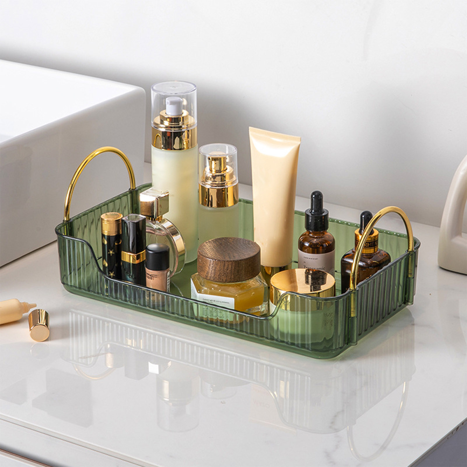 Bathroom Organizer Rack Light  - Luxury Skincare & Spa Photos review and price