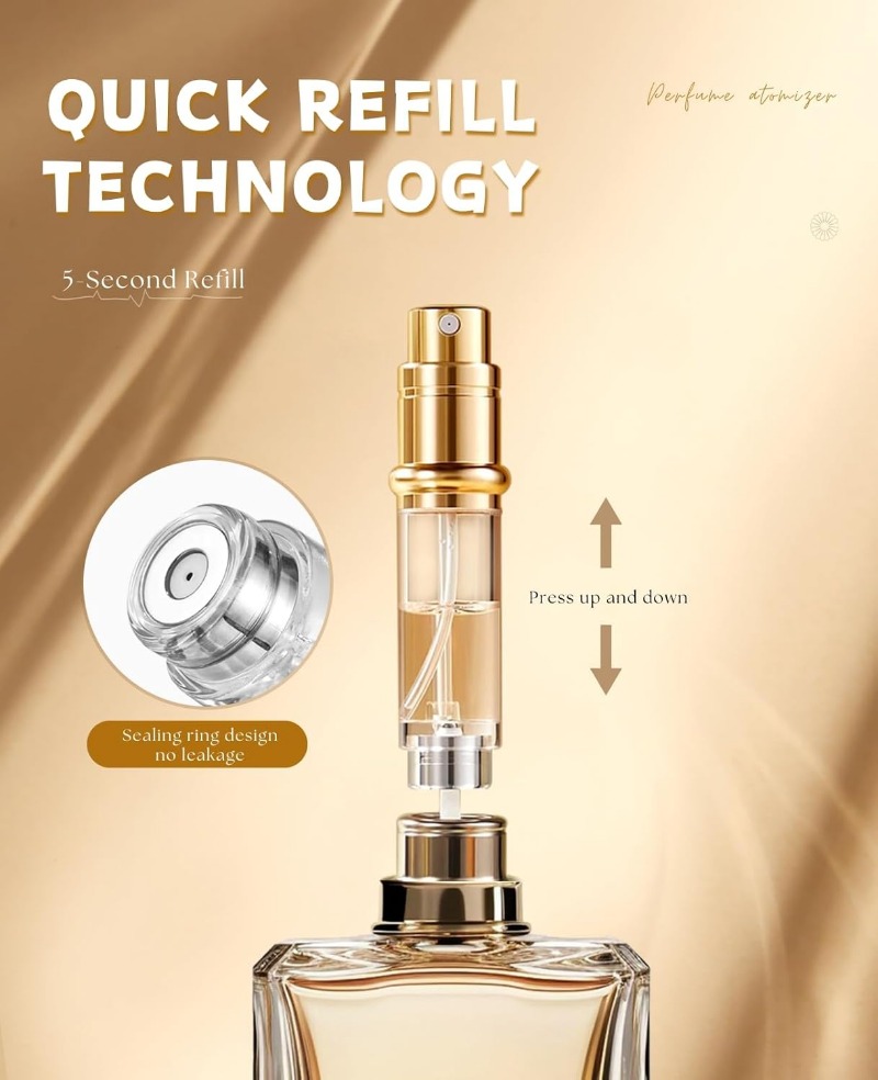 Perfume Atomiser Travel Bottle - Luxury Skincare Packaging review and price