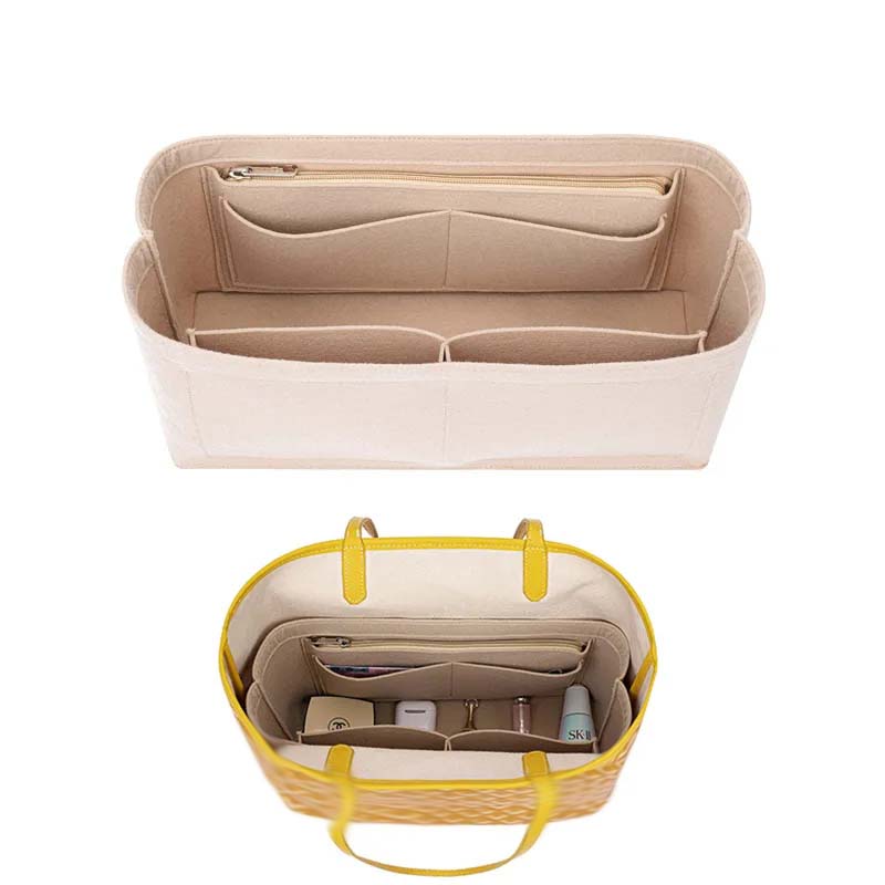Felt Insert Bag Cosmetic Organ - Luxury Skincare Women review and price