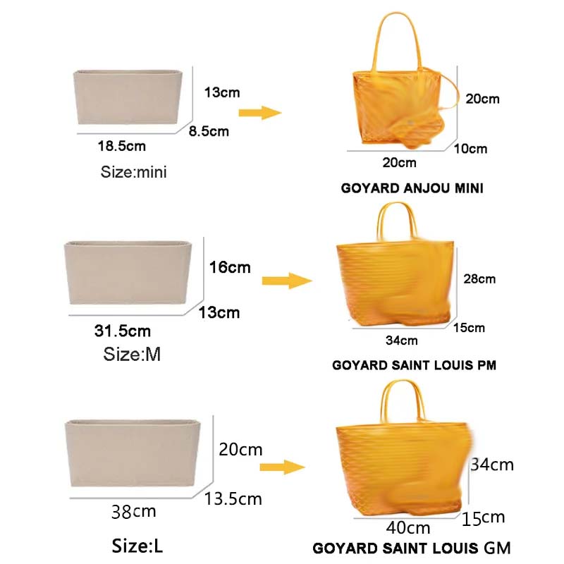 Felt Insert Bag Cosmetic Organ - Luxury Skincare Women review and price