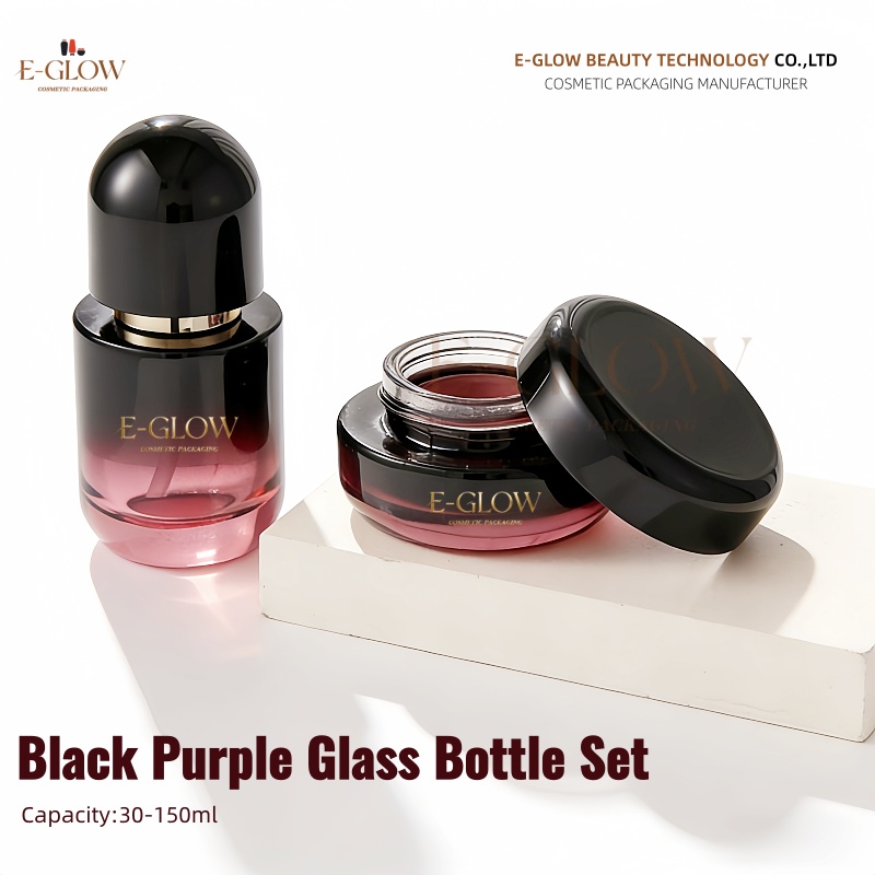 【Logo Custom】1Pcs Blackish Pur - Luxury Skincare Packaging review and price