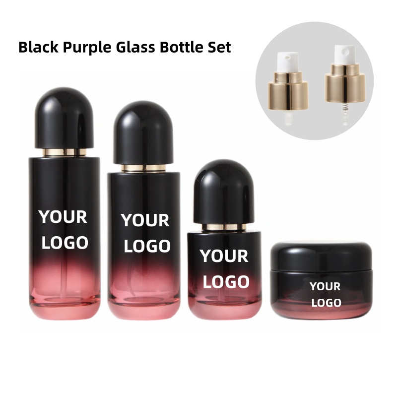 【Logo Custom】1Pcs Blackish Pur - Luxury Skincare Packaging review and price