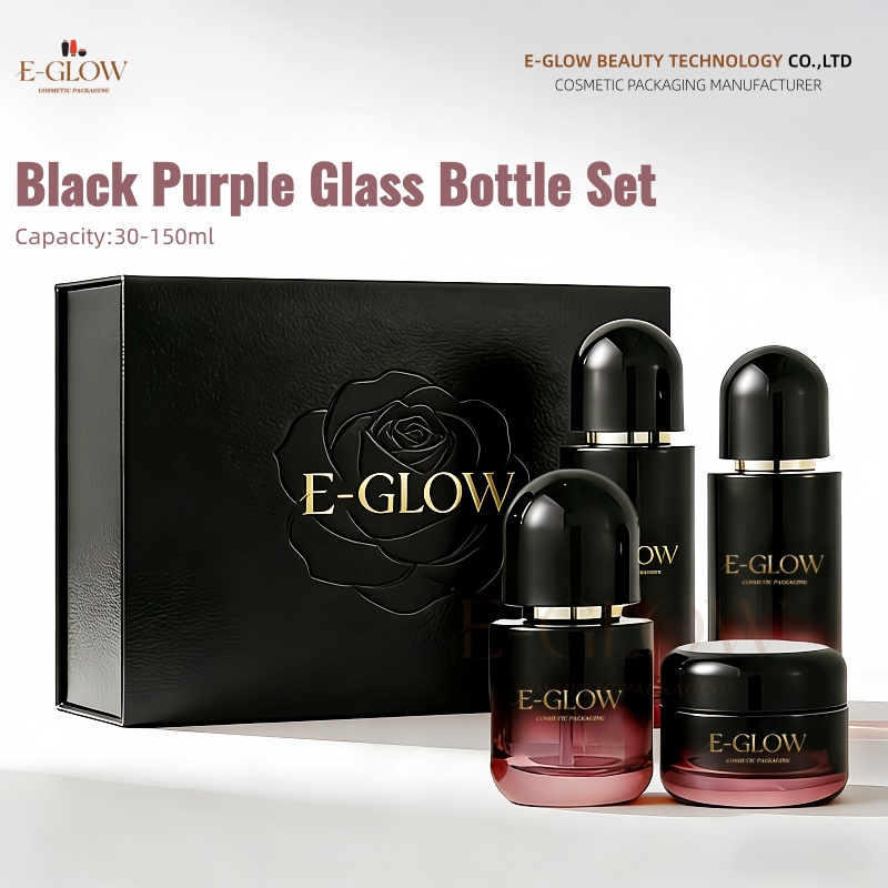 【Logo Custom】1Pcs Blackish Pur - Luxury Skincare Packaging review and price